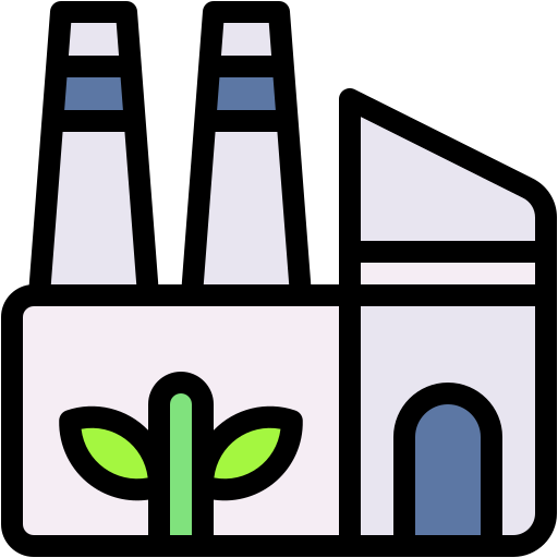 ekologiczna fabryka Generic color lineal-color ikona