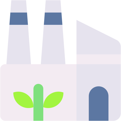 Eco factory Generic color fill icon