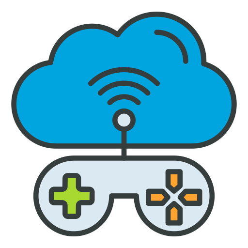 cloud-gaming Generic color lineal-color icon