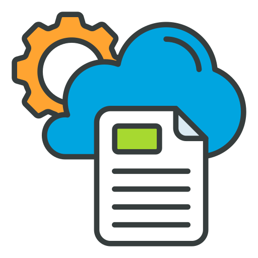 Cloud database Generic color lineal-color icon