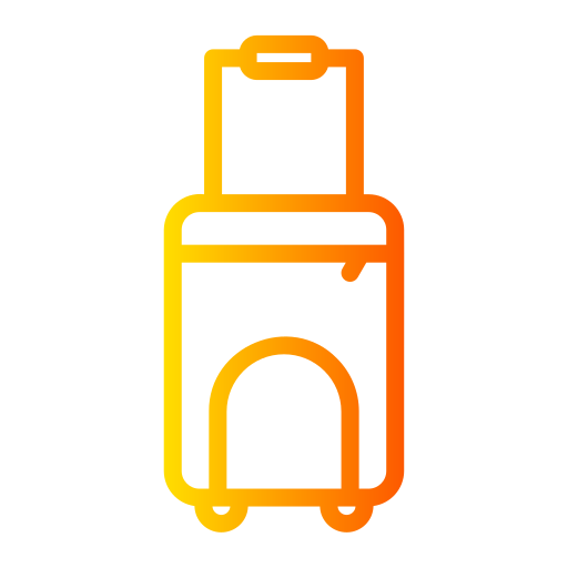 Travel baggage Generic gradient outline icon