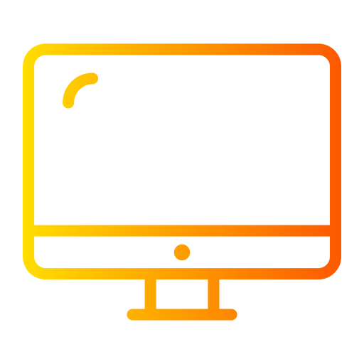 monitor de televisión Generic gradient outline icono