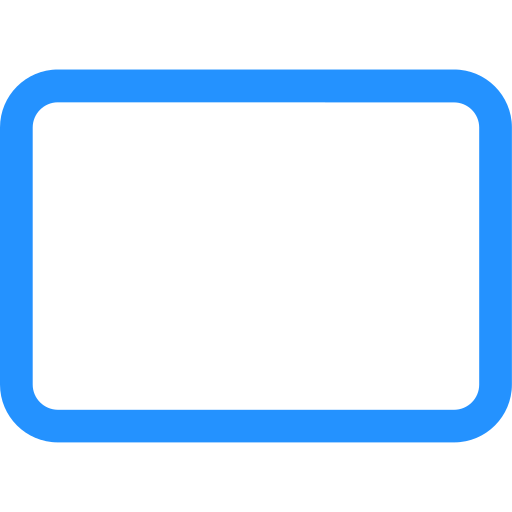 rechthoek Generic color outline icoon