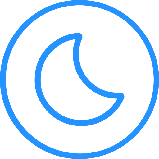 księżyc Generic color outline ikona