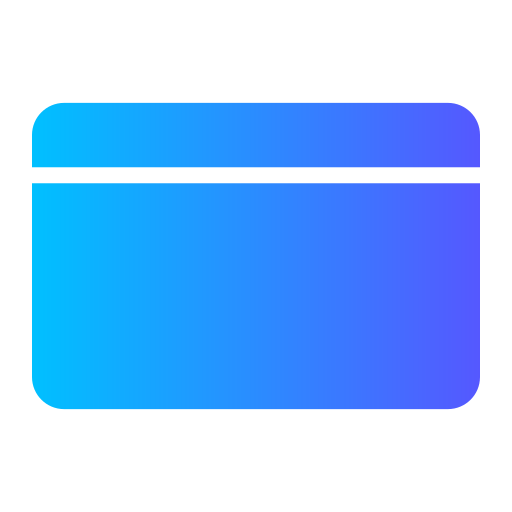 tarjeta de cajero automático Generic gradient fill icono