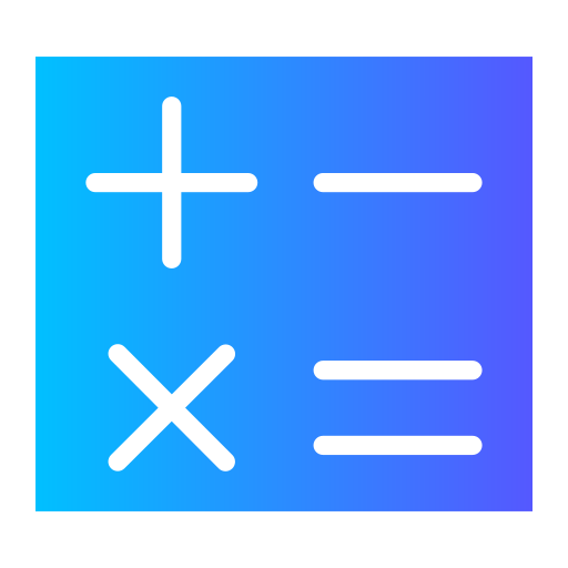 Calculating Generic gradient fill icon