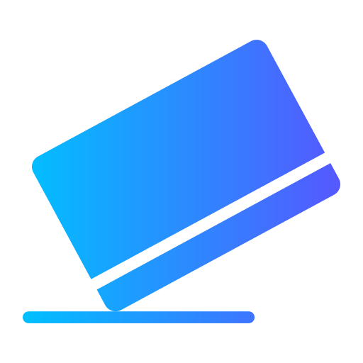 creditcard automaat Generic gradient fill icoon