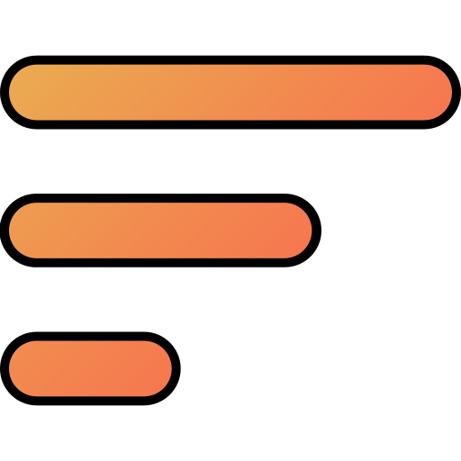 sortować Generic gradient lineal-color ikona