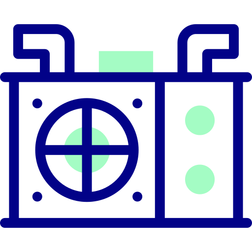 압축기 Detailed Mixed Lineal color icon