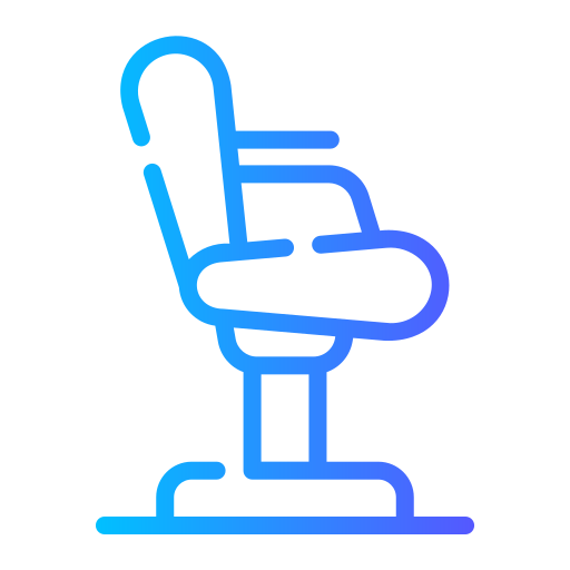 Парикмахерское кресло Generic gradient outline иконка