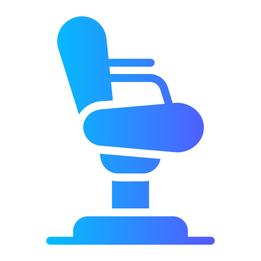 理容室の椅子 Generic gradient fill icon