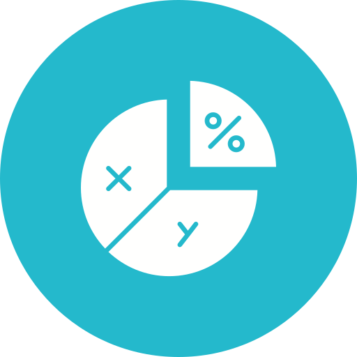 Pie chart Generic color fill icon