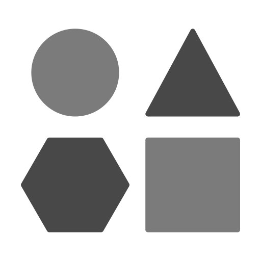 기하학적 모양 Generic color fill icon
