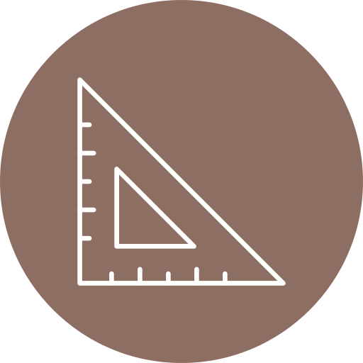 władca trójkątny Generic color fill ikona