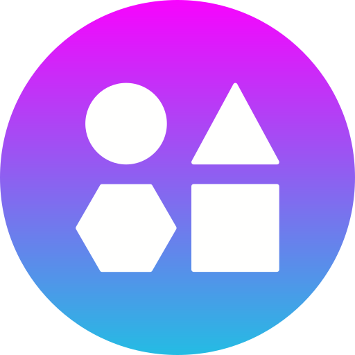 Geometrical shapes Generic gradient fill icon