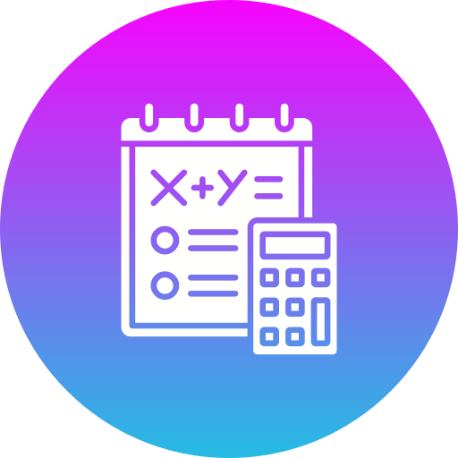 Calculations Generic gradient fill icon