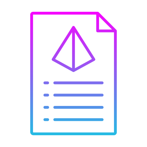 Paper Generic gradient outline icon