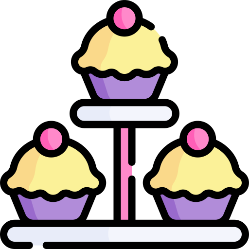 컵케이크 Kawaii Lineal color icon