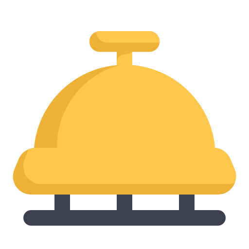 dzwonek hotelowy Generic color fill ikona