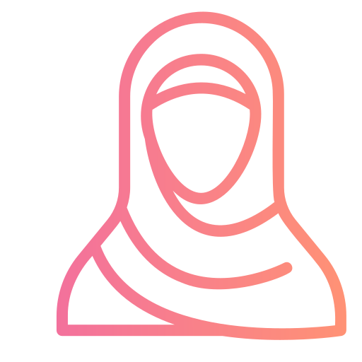 Хиджаб Generic gradient outline иконка