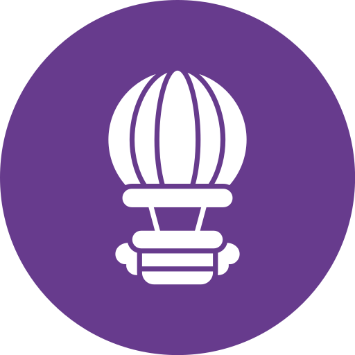 Hot air balloon Generic color fill icon