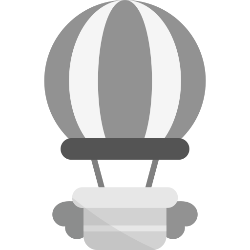 balon na gorące powietrze Generic color fill ikona