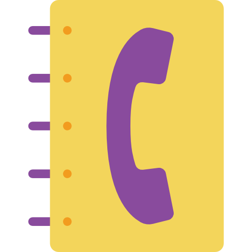 telefoonboek Basic Miscellany Flat icoon