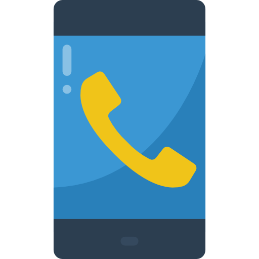 telefoon Basic Miscellany Flat icoon