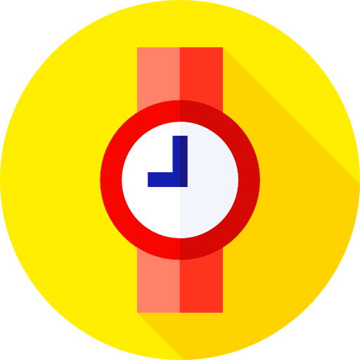 horloge Flat Circular Flat icoon