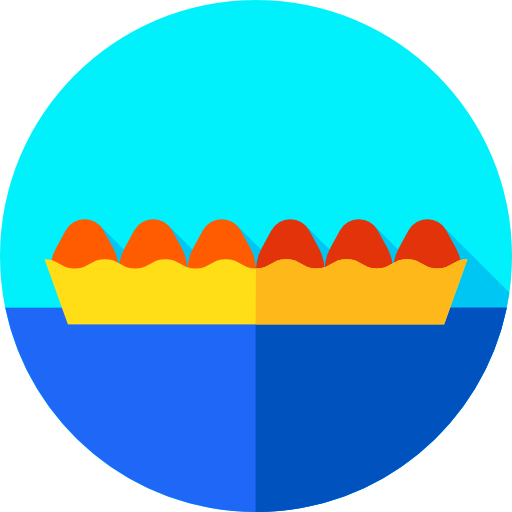 tarta Flat Circular Flat icono