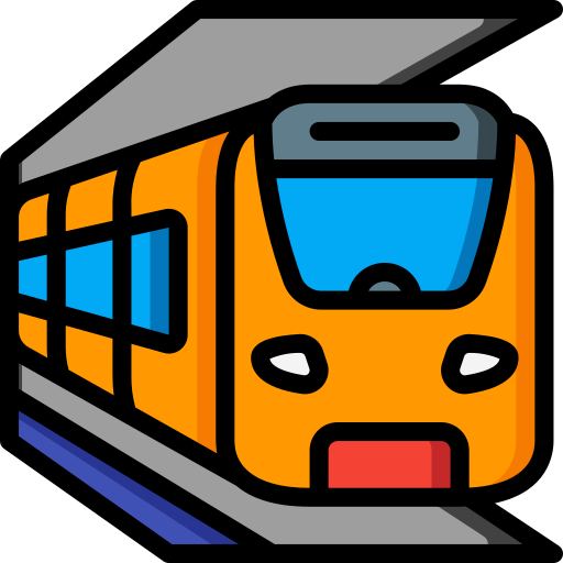 Train Basic Miscellany Lineal Color icon