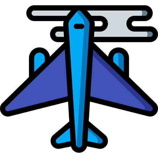 Самолет Basic Miscellany Lineal Color иконка