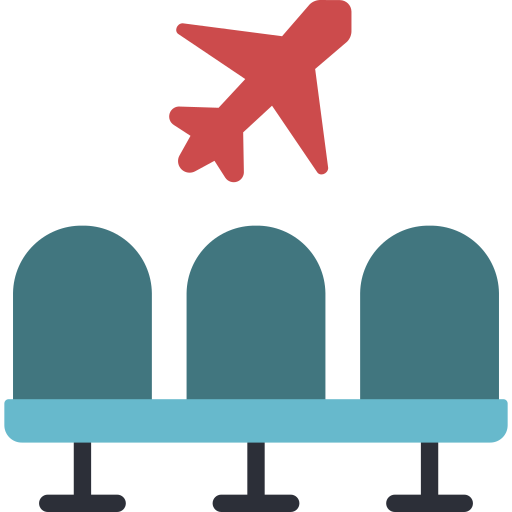 aeropuerto Basic Miscellany Flat icono