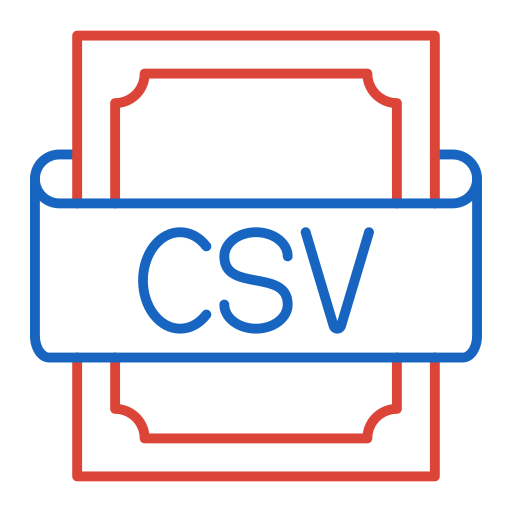 csv Generic color outline Icône