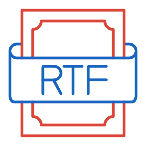 rtf Generic color outline icon