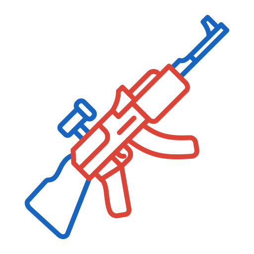 rifle Generic color outline icono