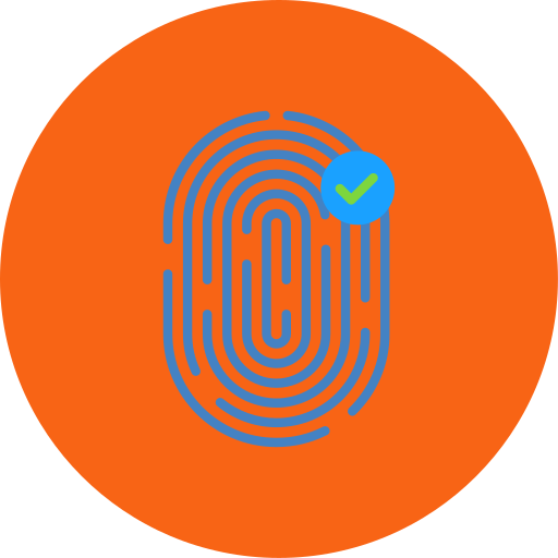 identificazione biometrica Generic color fill icona