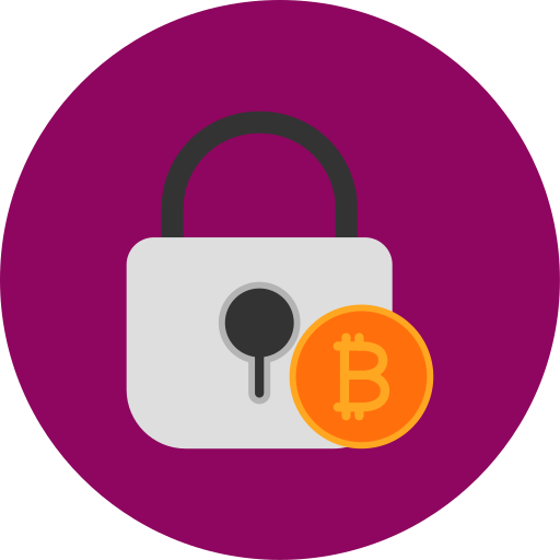 cryptage bitcoin Generic color fill Icône
