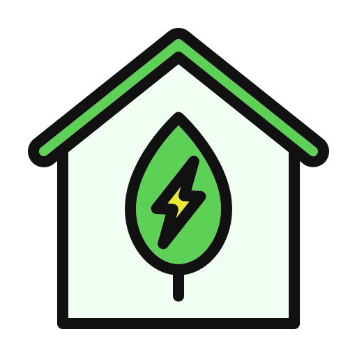 ekologiczny dom Generic color lineal-color ikona
