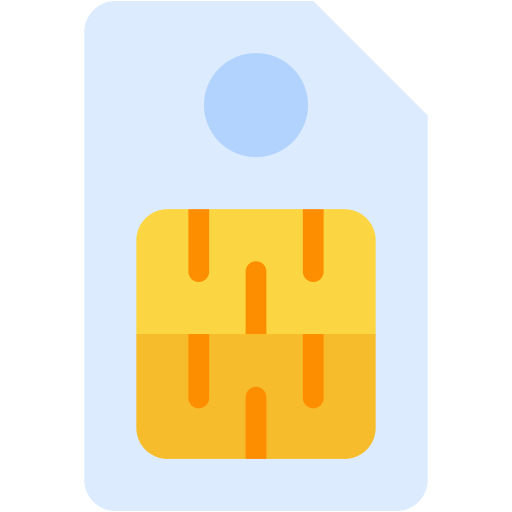 simカード Generic color fill icon