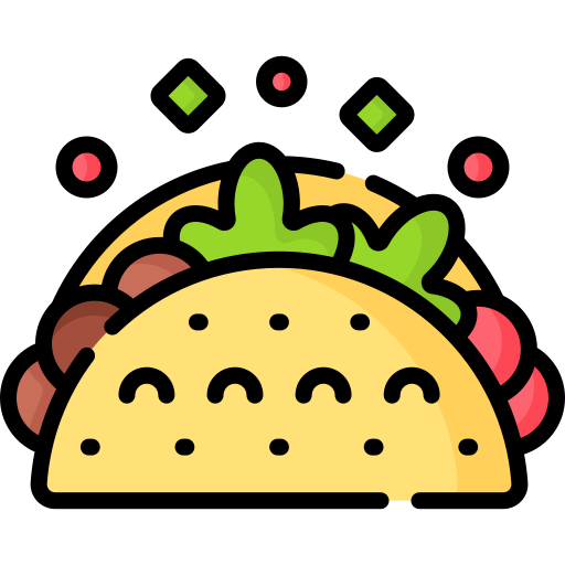 Taco Special Lineal color icon