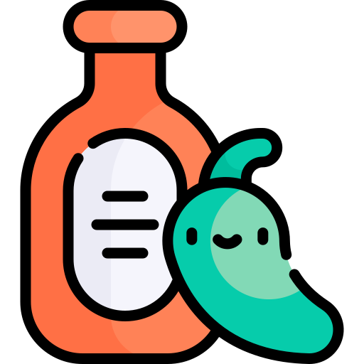 tabasco Kawaii Lineal color icon