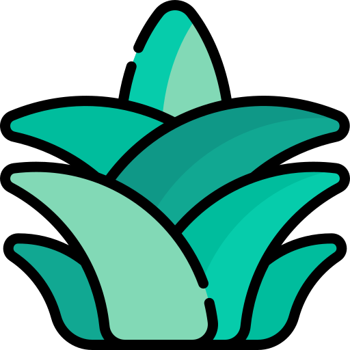 agave Kawaii Lineal color icoon