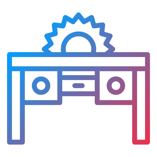 Table saw Generic gradient outline icon