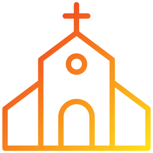 Église Generic gradient outline Icône