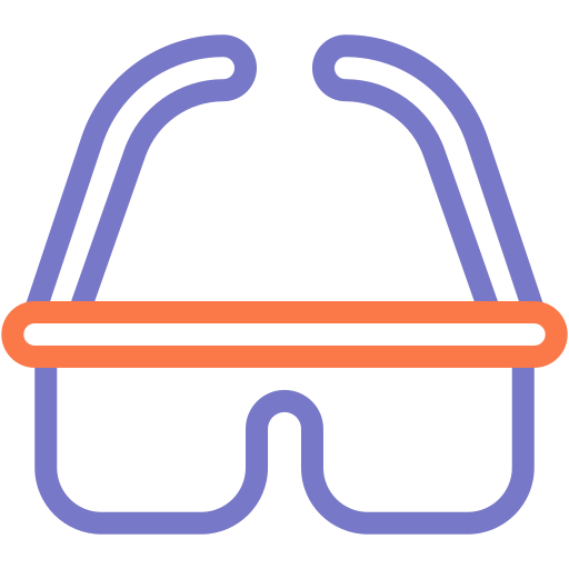 Безопасные очки Generic color outline иконка