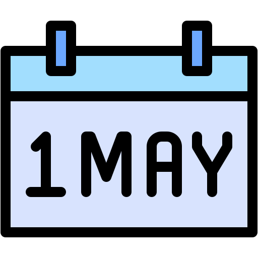 1 maja Generic color lineal-color ikona