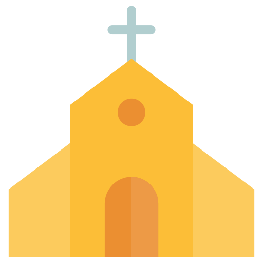 kerk Generic color fill icoon