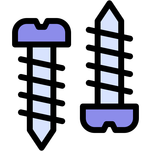 Śruba Generic color lineal-color ikona