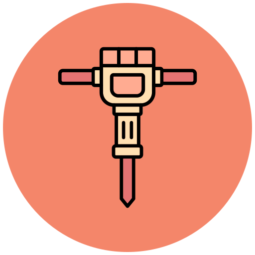 martillo neumático Generic color lineal-color icono